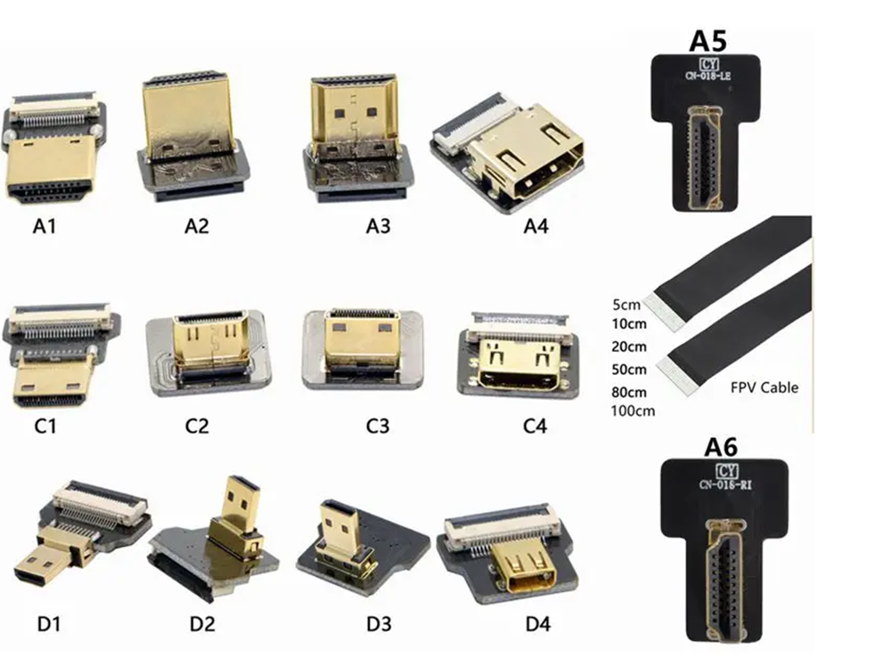 FPV Micro Mini HDMI-compat 90  - Drone Gimbal Ribbon Cable ulasan dan harga