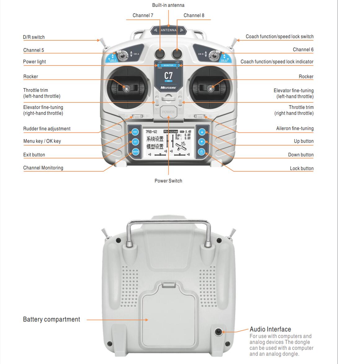 MicroZone MC7 Controller C7 MI - Drone Gimbal Controller ulasan dan harga