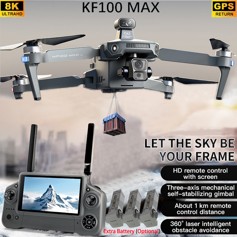 KF100 MAX GPS Drone 4K Camera  - Jjrc Drone X12 ulasan dan harga